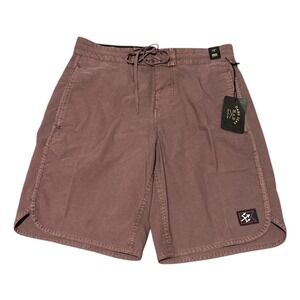 NWT Men's Dark X Seas Brown Board Shorts 18" Inch  Length Pockets